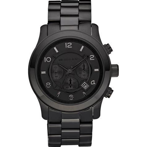 Michael Kors Men's Blacked Out Runway Chronograph 45mm 